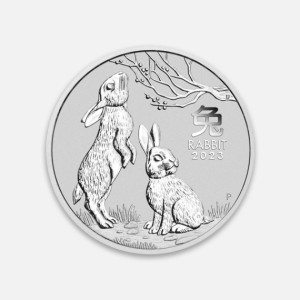 Srebrna moneta Lunar III: Rok Królika 2023 1 uncja