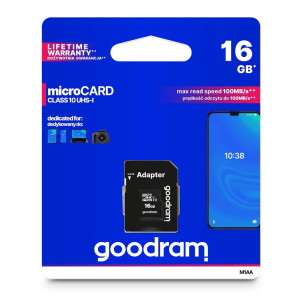 KARTA micro SD 16GB GoodRam Ultra SDHC CLASS 10