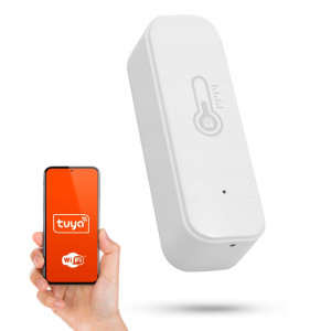Czujnik Detektor Temperatury Wilgotności WiFi Tuya Android Smart Home TH12