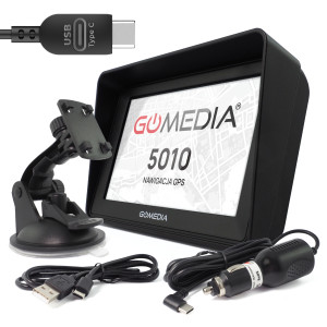 Nawigacja Samochodowa TIR GPS GOMEDIA 5010 5" USB-C 16GB ROM 256 GB RAM