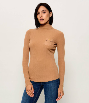 Elisabetta Franchi Golf | Slim Fit | z dodatkiem jedwabiu