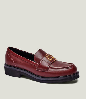 Guess Skórzane loafersy Shuttle3