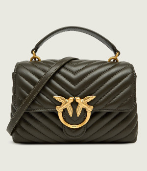 Pinko Skórzany kuferek LOVE LADY PUFF MINI