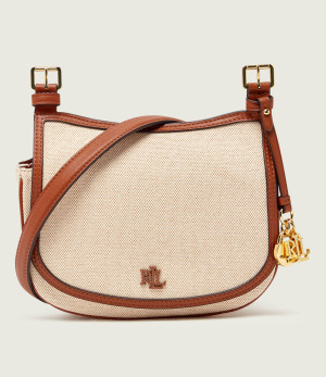 LAUREN RALPH LAUREN Listonoszka MARCY | z dodatkiem skóry