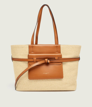GIANNI CHIARINI Shopperka BELTY | z dodatkiem skóry