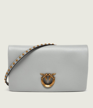 Pinko Skórzana kopertówka CLICK SOFT HORIZONTAL MINI