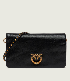 Pinko Skórzana kopertówka CLICK SOFT HORIZONTAL MINI