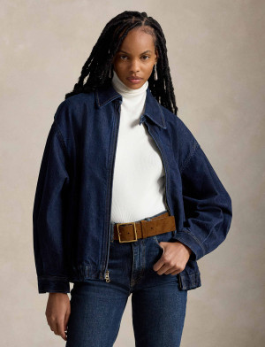 POLO RALPH LAUREN Jeansowa kurtka Bubble | Relaxed fit