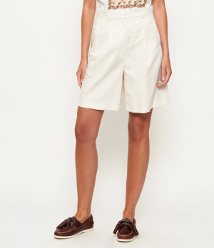 Weekend MaxMara Szorty ECUBA | Loose fit | z dodatkiem lnu