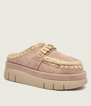 MOU Mule Bounce welt clog suede | z dodatkiem wełny | zamsz
