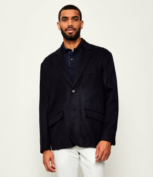 Emporio Armani Wełniana marynarka | Loose fit | z dodatkiem kaszmiru
