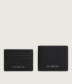 Tommy Hilfiger Skórzany portfel + etui na karty