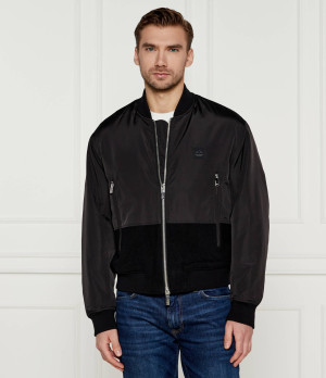 Armani Exchange Kurtka bomber | Regular Fit | z dodatkiem wełny