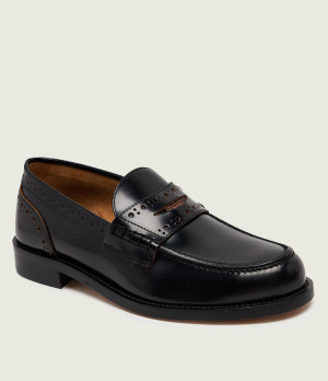 Weekend MaxMara Skórzane loafersy Wkacolomba