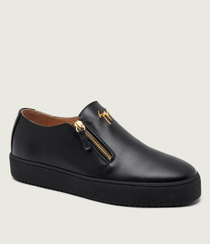 Giuseppe Zanotti Skórzane slip on KOBE