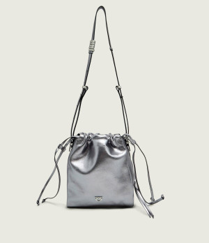 Pinko Skórzany worek SLOUCHY MINI
