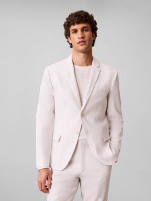 Calvin Klein Lniana marynarka | Slim Fit