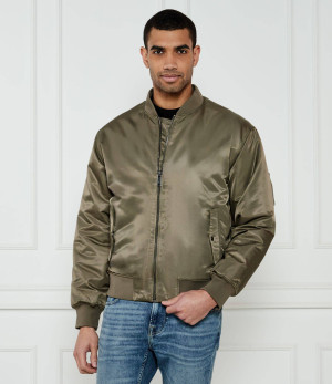 Calvin Klein Jeans Satynowa kurtka bomber HERO | Regular Fit