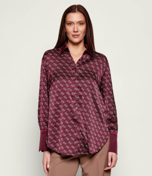 GUESS Satynowa Koszula ALEXANDRA | Regular Fit
