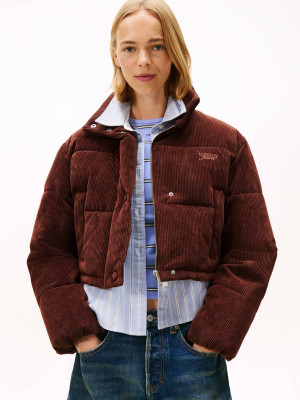 Tommy Jeans Kurtka | Cropped Fit | sztruks