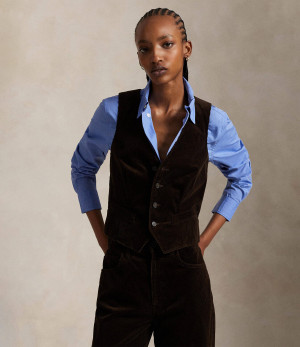 POLO RALPH LAUREN Kamizelka Concept | Regular Fit | sztruks