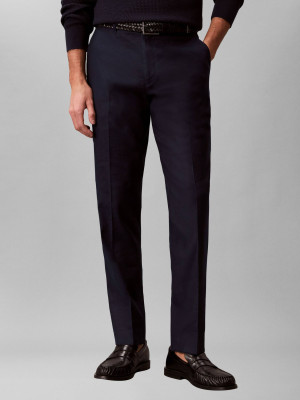 Calvin Klein Lniane spodnie | Slim Fit