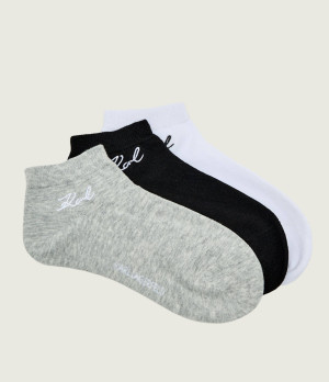 Karl Lagerfeld Skarpety/stopki 3 pack Signature