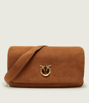 Pinko Torebka na ramię CLICK SOFT HANDLE | zamsz