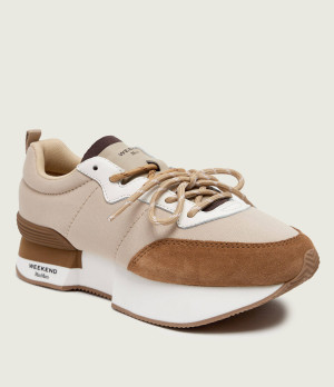 Weekend MaxMara Sneakersy Wkazambra | zamsz