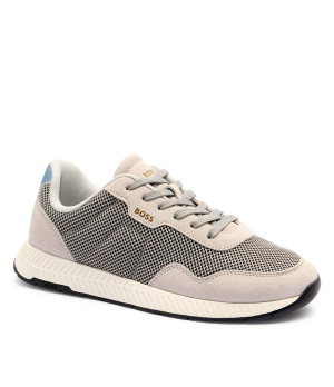 BOSS BLACK Sneakersy Titanium_Runn_mebisd | z dodatkiem skóry