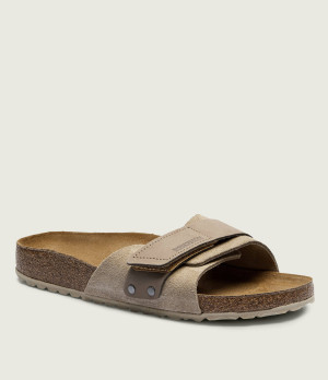 Birkenstock Klapki Oita | zamsz | narrow fit