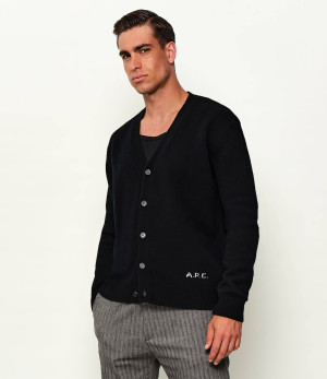 A.P.C. Wełniany kardigan Kevin | Regular Fit