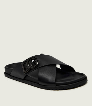Dolce & Gabbana Skórzane klapki
