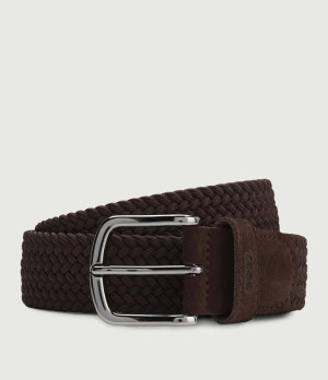 BOSS BLACK Pasek Sash-WnE-Sd_Sz35 | z dodatkiem skóry