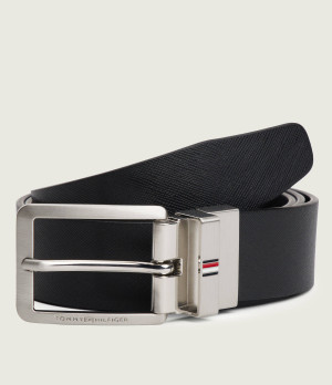 Tommy Hilfiger Skórzany dwustronny pasek BUSINESS