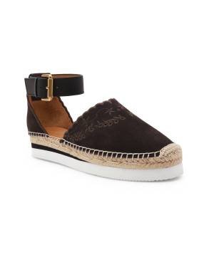 See By Chloé Skórzane espadryle