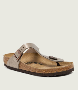 Birkenstock Japonki Gizeh BF | z dodatkiem skóry | regular fit