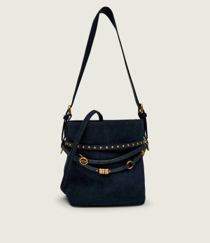 Pinko Torebka na ramię Bucket Belt Mini | zamsz