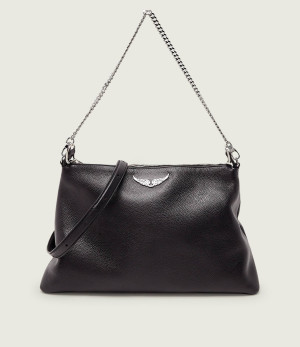 Zadig&Voltaire Skórzana torebka na ramię JIM