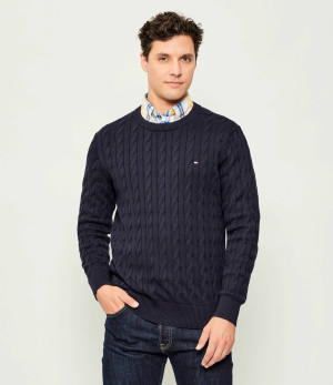 Tommy Hilfiger Sweter CLASSIC CABLE TH x F.C. Liverpool | Regular Fit