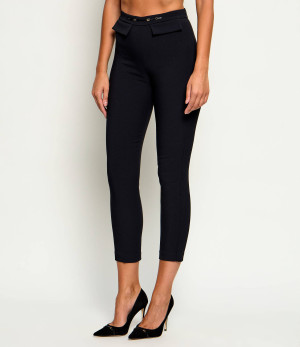 Elisabetta Franchi Spodnie cygaretki | Slim Fit