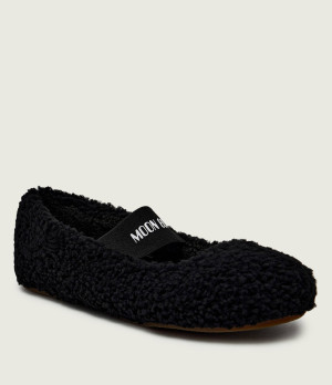 Moon Boot Wełniane baleriny Mary Jane | shearling