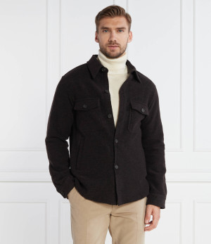 Oscar Jacobson Koszula Maverick Jacket | Regular Fit | z dodatkiem wełny
