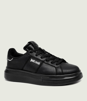 Just Cavalli Skórzane sneakersy Fondo Ursa Dis. 1