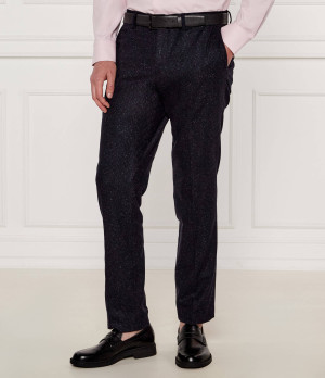 BOSS BLACK Wełniane spodnie H-Genius-DTL-243 | Slim Fit | z dodatkiem jedwabiu
