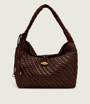 GIANNI CHIARINI Skórzana shopperka Aurelie | zamsz