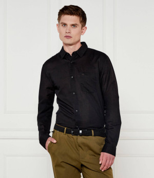 Calvin Klein Lniana koszula | Regular Fit