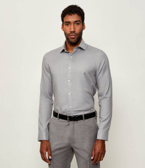 Calvin Klein Koszula | Slim Fit | z dodatkiem wełny