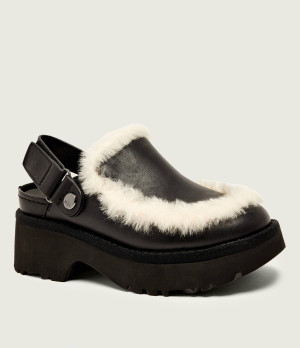 UGG Skórzane mule 2w1 ESMEE | shearling