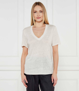 BOSS ORANGE Lniany t-shirt C_Ela_1 | Regular Fit